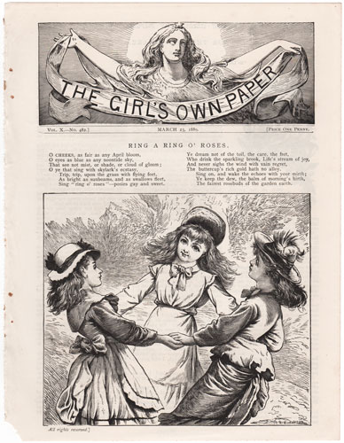 Original antique engraving from The Girl's Own Paper 1888-1890